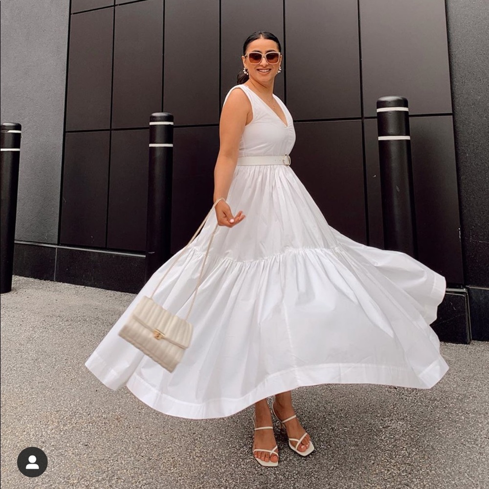 H&M voluminous full skirt dress bloggers favorite - Picture 7 of 16
